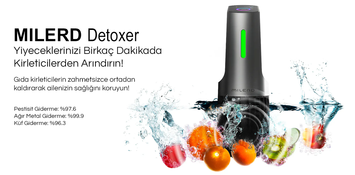 milerd detoxer gıda temizleyici. Gıdalarda Pestisit, ağır metal, küf gideric.