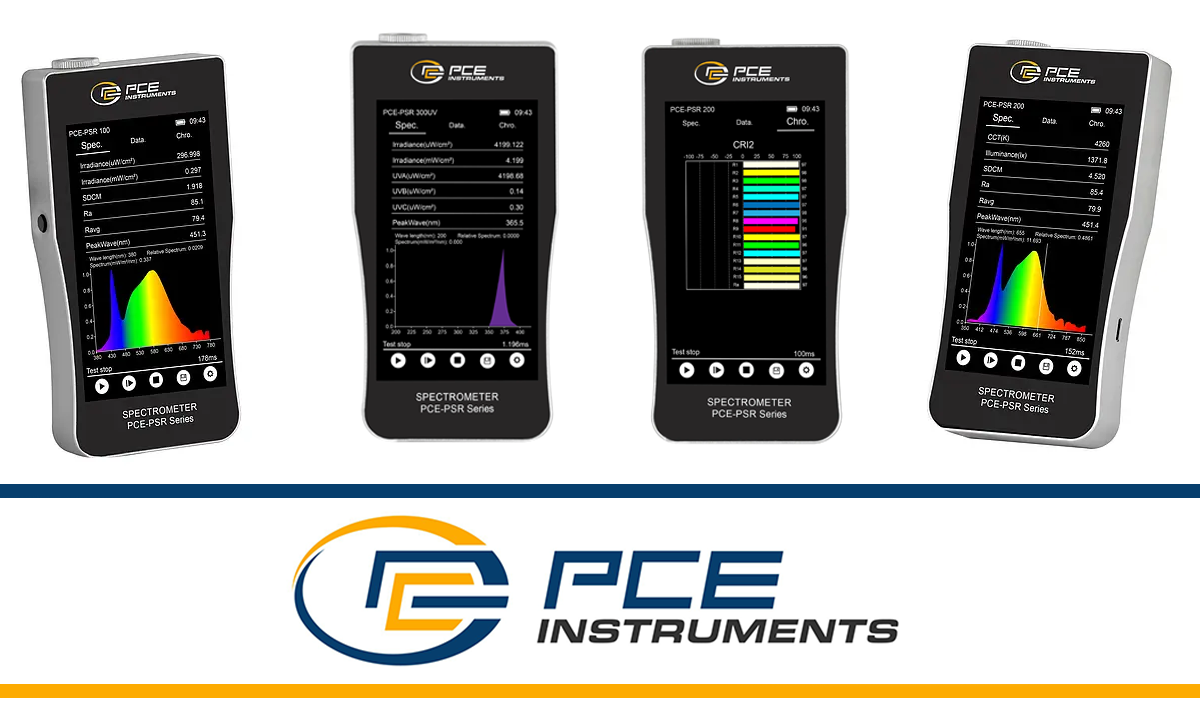 PCE PSR Serisi Renk Sıcaklığı (CCT) Renksel Geriverim İndeksi (CRI) Renk Koordinatları ve Spektral Dağılımlar Ölçer
